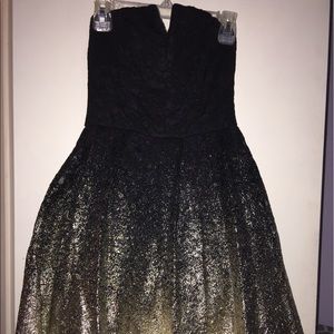 Black And Gold Short dress